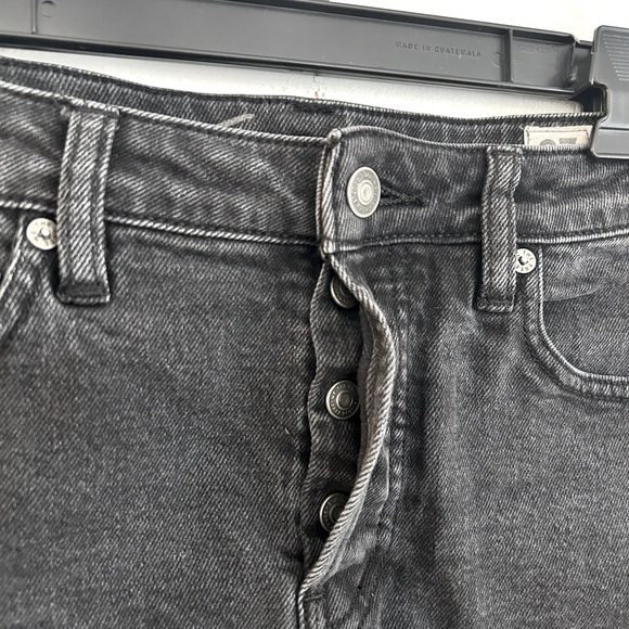 We The Free Distressed Hem Mid Rise. Shorts In Black Ash Size 27 - Picture 7 of 9